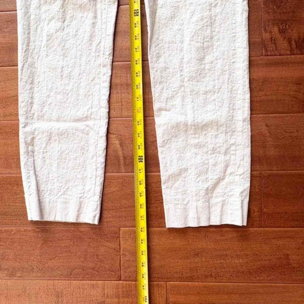 Kenneth Cole Reaction Linen Blend Trousers, Mens 35W Beige‎